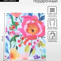 Пакет подарочный ламинированный &laquo;Декор&raquo; 18&times;22.3&times;10 см