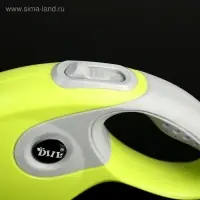 Рулетка DIIL, 3 м, до 10 кг, лента, прорезиненная ручка, зелёная