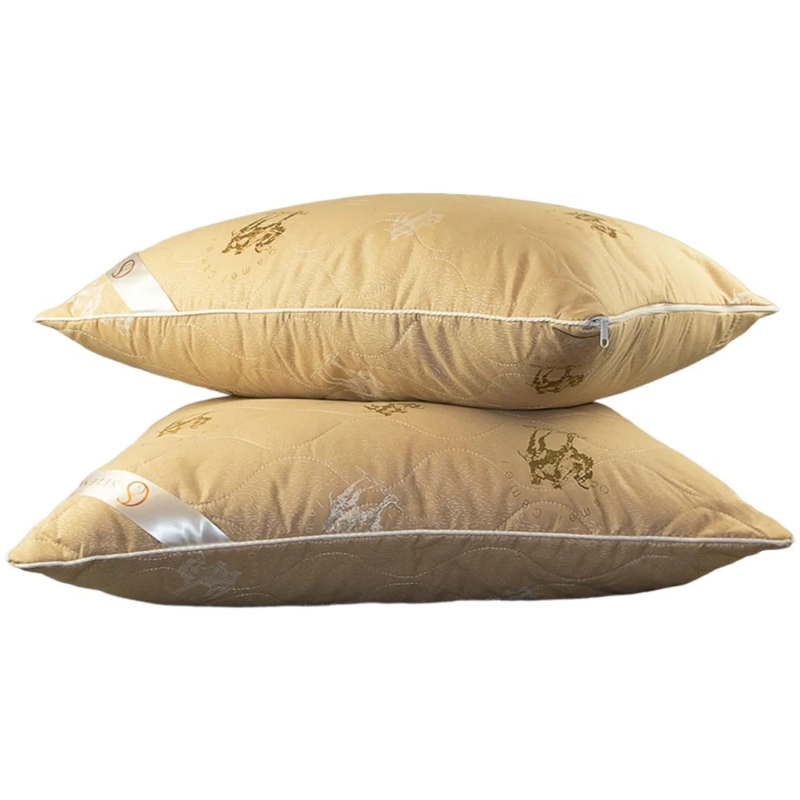 Подушка стеганная 50х70 SKY LINE (верблюд,тик), сумка