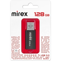 Флеш-память Mirex USB 3.0 UNIT BLACK 128Gb (13600-FM3UB128 )