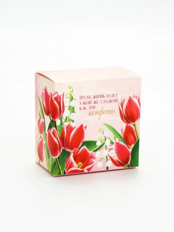 Гифтбокс с чаем, конфетами и еждневником "С 8 марта"