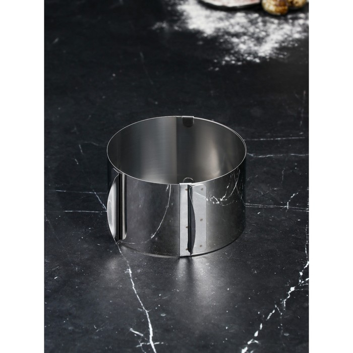 Форма для выпечки и выкладки с регулировкой размера «Круг», h-12 см, d-20-38 см Форма для выпечки и выкладки с регулировкой размера «Круг», h-12 см, d-20-38 см