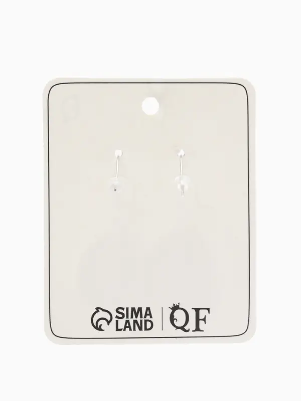 Серьги под натуральный камень &laquo;Натурель&raquo;, овал в кайме, красные в чернёном серебре