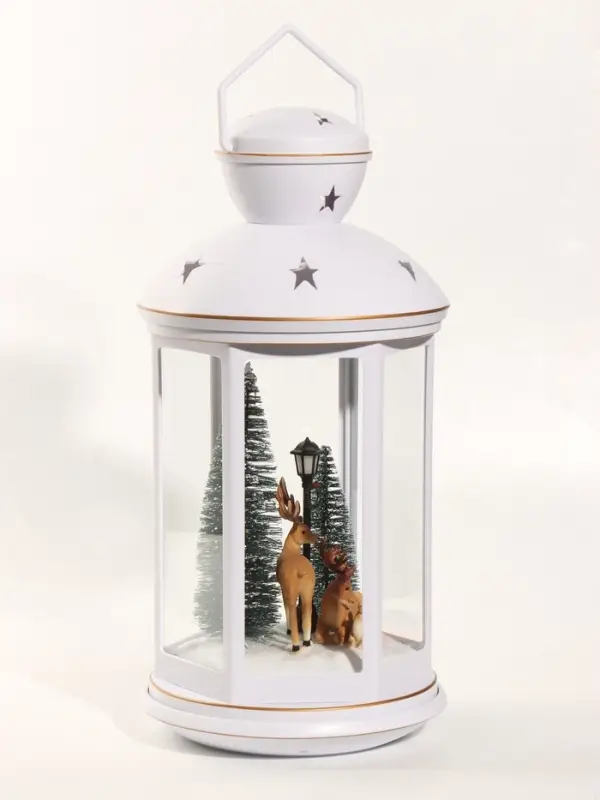 Фигурка светодиодная &laquo;Семья оленей&raquo;, новогодняя, 3хС(LR14), музыка, USB, 21&times;21&times;42 см