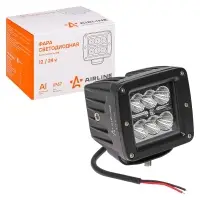 Фара светодиодная квадратная, 6 LED рассеяный свет, 18W, (82х75х75) 12/24V