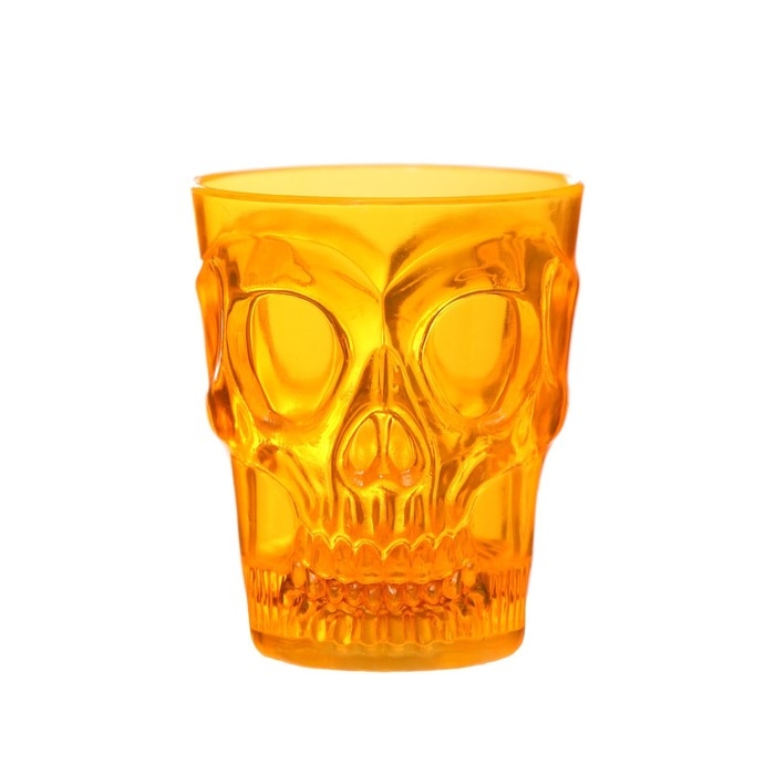 Фужер с подсветкой  Фужер с подсветкой "Хэллоуин" LED 1Вт от батареек LR41 оранжевый 6х5х5см RISALUX