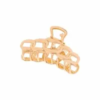 Крабик для волос &laquo;Кара&raquo;, звенья, 7 см, золотистый