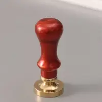 Печать для сургуча с пластиковой ручкой &laquo;Венок с буквой Z&raquo;, 2.5&times;2.5&times;6.3 см