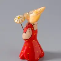 Фигурка &laquo;Коза с цветком&raquo;, 8.5&times;3.5 см, селенит, МИКС