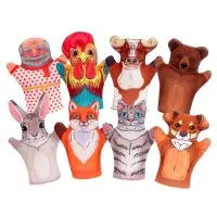 Домашний кукольный театр &laquo;Жили-Были&raquo;, 8 кукол-перчаток, сценарий в стихах