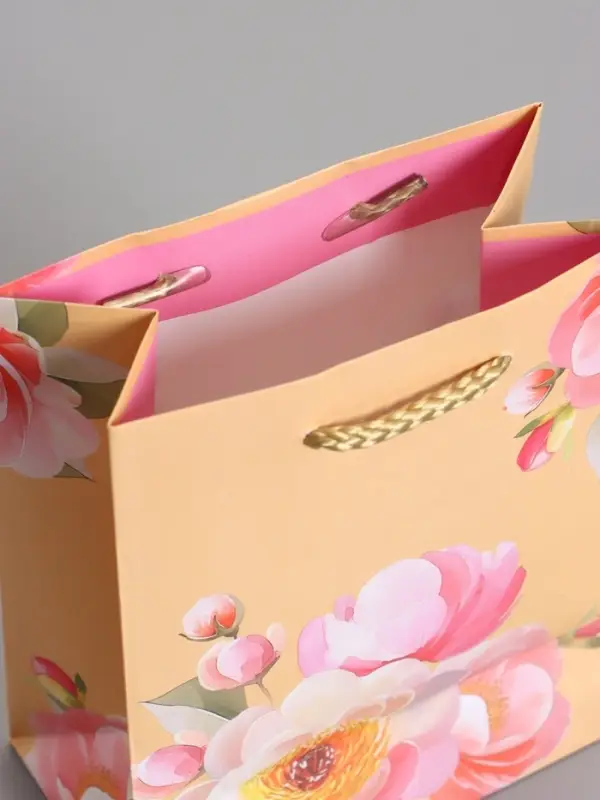 Пакет подарочный ламинированый "Душевная радость" 11,5 х 14,5 х 6,5 см