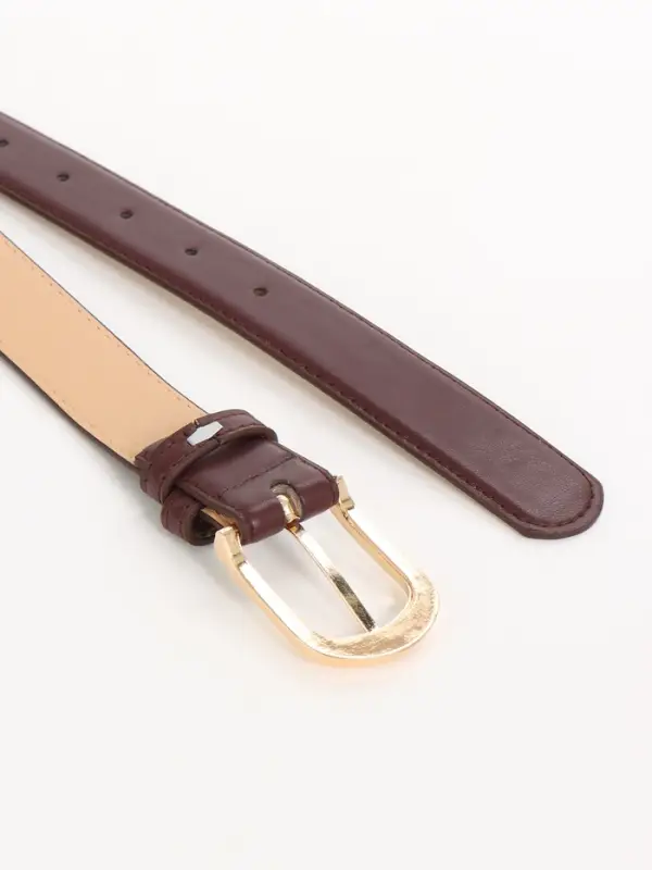 Ремень жен 05-01-01-01, Март2511, 2,8*0,3*110 см, без винта, пряж золото, 1 прокол,