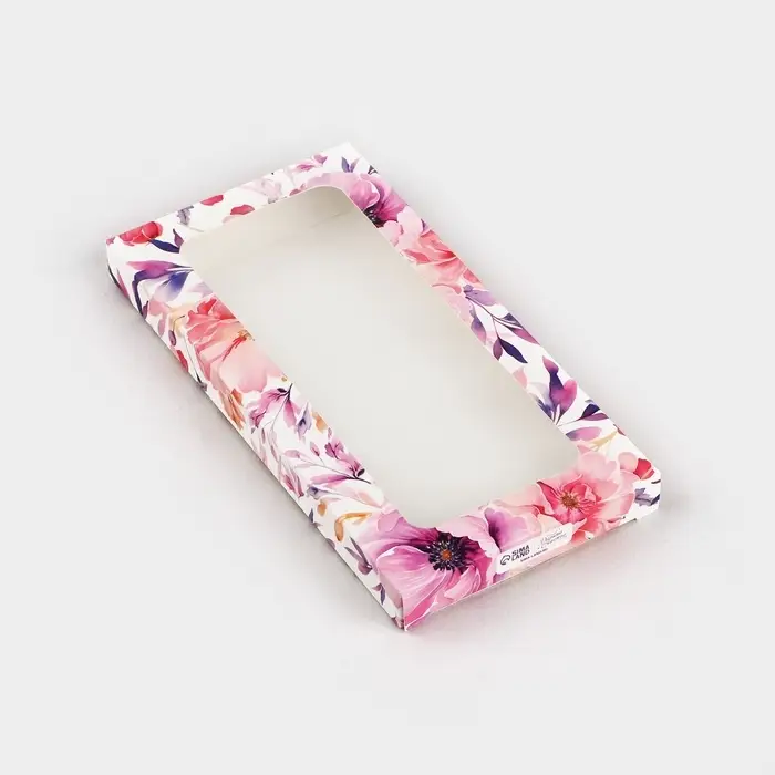 Коробка для шоколада «Сделано с любовью», с окном, 17.3 х 8.8 х 1.5 см Коробка для шоколада «Сделано с любовью», с окном, 17.3 х 8.8 х 1.5 см