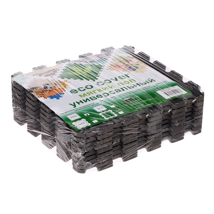 Мягкий пол универсальный, 33 × 33 см, цвет серый Мягкий пол универсальный, 33 × 33 см, цвет серый