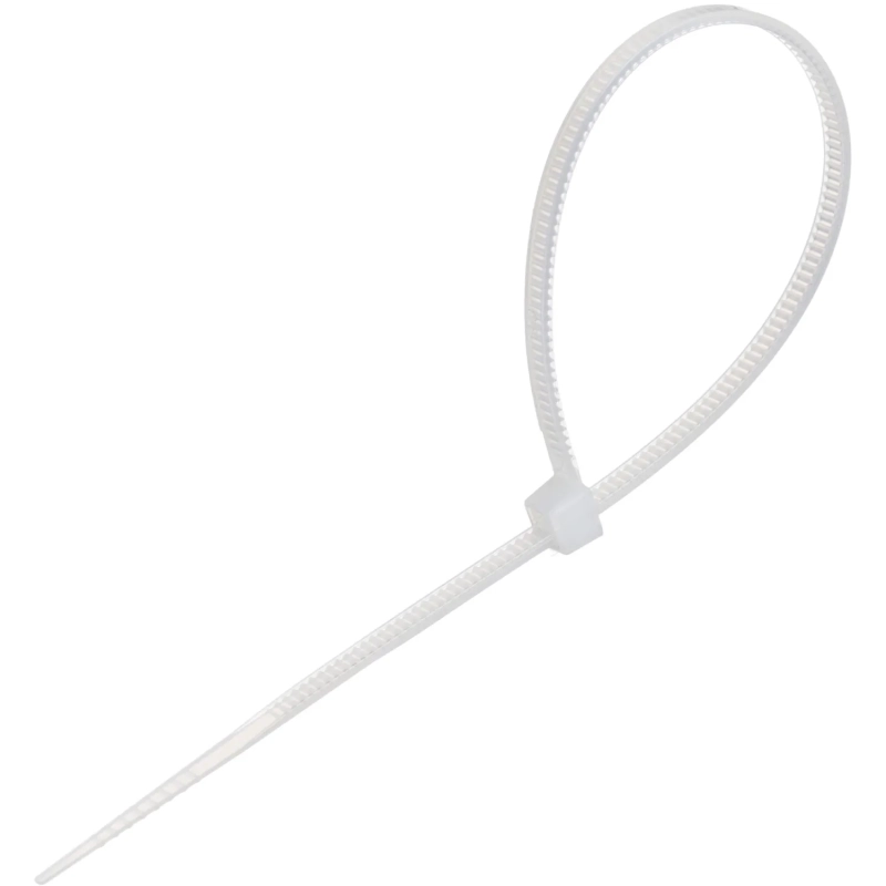 Стяжка (хомут) 150 мм x 2,5 мм,Bigtech BT-CT-150-25-W,нейлон,бел.,100 шт/уп