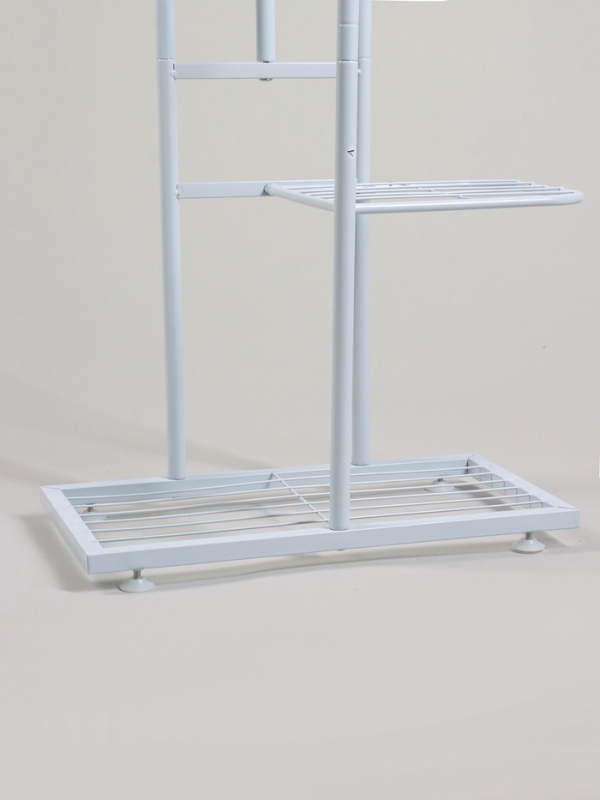 Подставка для цветов Greengo, 5 полок, 44 × 22 × 95 см, напольная, металл, белая Подставка для цветов Greengo, 5 полок, 44 × 22 × 95 см, напольная, металл, белая