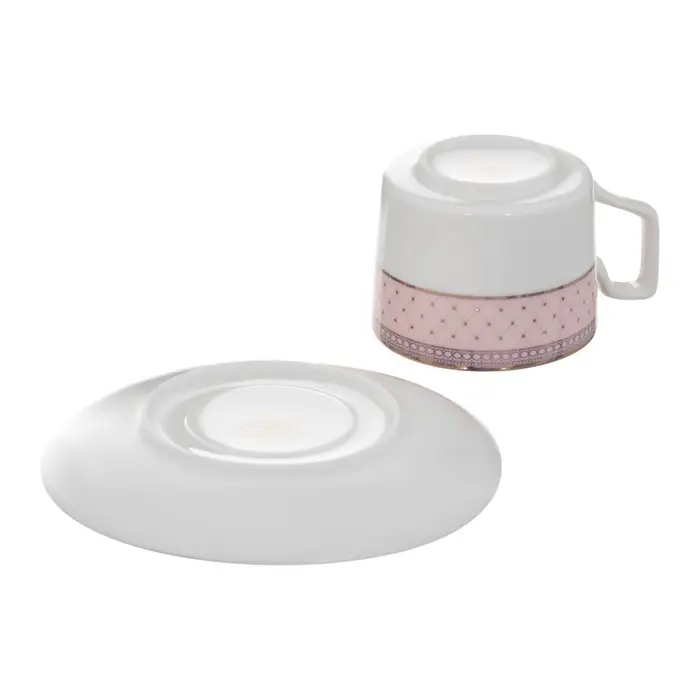 Чайный сервиз WY Paradaise, 12 предметов, кружка 250 мл 6 шт., блюдце d=15.5 см 6 шт., фарфор