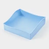 Форма для выпечки "Квадрат", 20,5х20,5х5 см, цвет светло-голубой