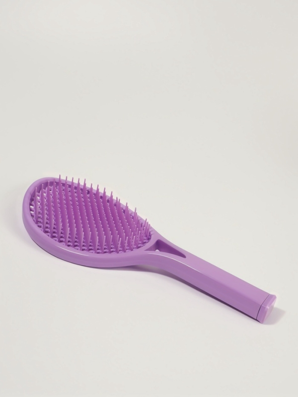 Расческа массажная овал ДЛЯ СУШКИ ВОЛОС 24*10см фиолет подвес QF