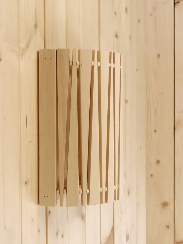 Абажур для бани и сауны &laquo;Треугольники&raquo;, липа, 31&times;26.5&times;13 см, настенный, угловой, &laquo;Добропаровъ&raquo;