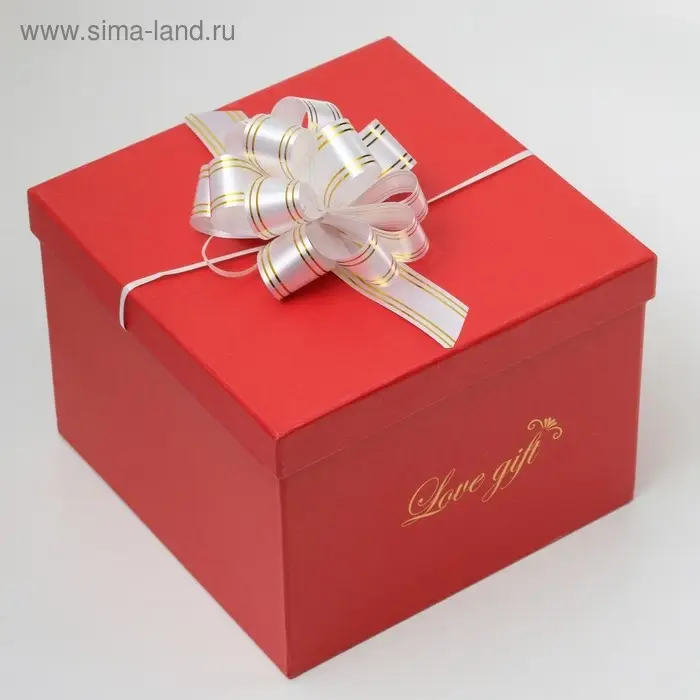 Бант - шар № 3 золотая полоса, белый Бант - шар № 3 золотая полоса, белый