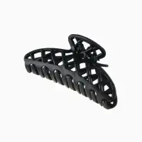 Крабик для волос &laquo;Матовый&raquo;, сеточка люкс, 9 см, чёрный