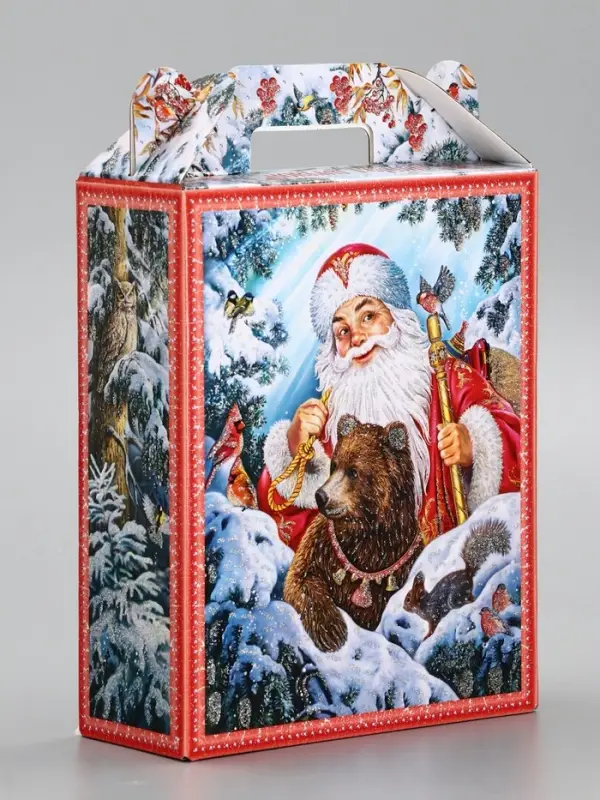 Подарочная новогодняя коробка «Зимняя сказка», для сладких подарков, 16.8×7×25 см Подарочная новогодняя коробка «Зимняя сказка», для сладких подарков, 16.8×7×25 см