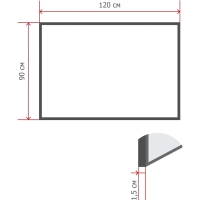 Доска информационная Attache Economy 90х120 ХДФ, деревян. рама