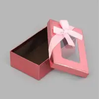 Набор подарочных коробок 3 в 1, прямоугольные с окном 23&times;16&times;9.5 21&times;14&times;8.0 19&times;12&times;6.5 см