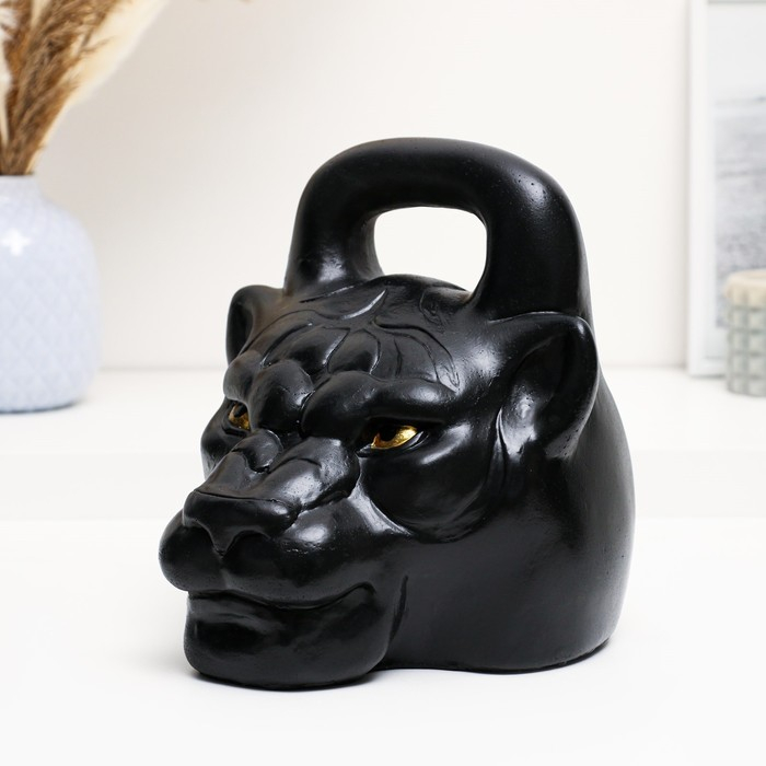 Копилка Копилка "Гиря тигр" черная 20 см