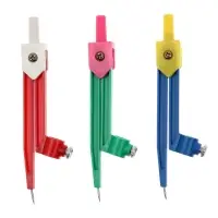 Циркуль пластиковый Calligrata, 110 мм, с карандашом, универсальный держатель &laquo;козья ножка&raquo;, в ПВХ, МИКС