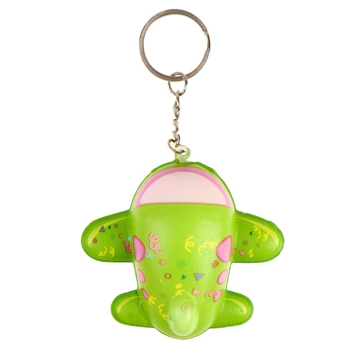 Мялка сквиши Мялка сквиши "Самолётик" на брелоке, цвета МИКС