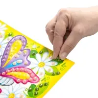 Набор для творчества. Аппликация бусинами "Бабочка" (180х250 мм, европодвес)