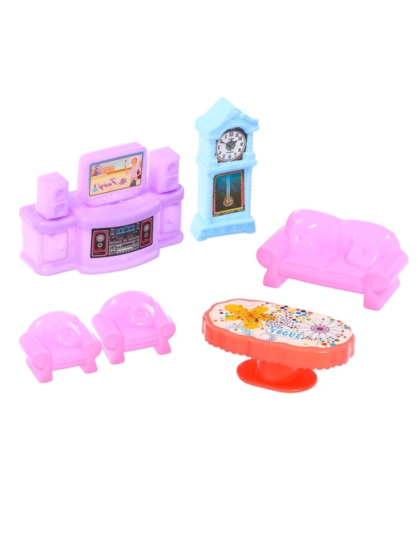 Кукольный дом «Тёмный домик», 2 куклы, мебель, аксессуары