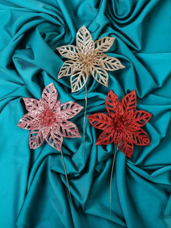 Цветы искусственные &laquo;Перелив&raquo;, большой резной, 14&times;20 см, МИКС