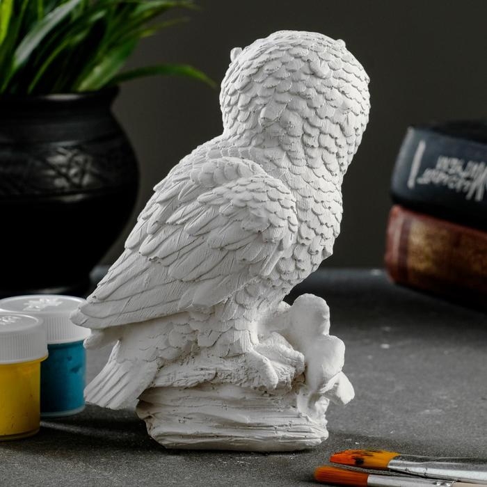 Фигура для раскраски Фигура для раскраски "Филин на листьях" 12х8х6см