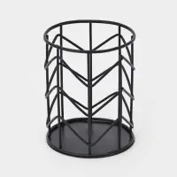 Сушилка для столовых приборов &laquo;Геометрия&raquo;, 8&times;8&times;9.5 см, чёрная