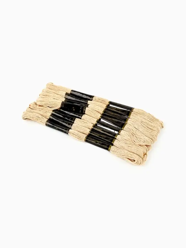 Нитки мулине Bestex, бежевый цвет (803), 24 шт. в уп.