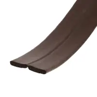 Уплотнитель резиновый ТУНДРА, профиль I, размер 9х2 мм, коричневый, в упаковке 10 м