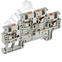 ARMAFIX Клемма пружинная Push-in CP-ML 2 ур. 4мм2 серая IEK