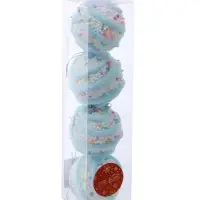 Ёлочные игрушки &laquo;Маттео&raquo;, шары новогодние, d=7 см, 4 шт., голубой