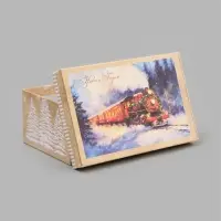 Коробки подарочные новогодние 10 в 1 &laquo;С Новым Годом&raquo;, 30&times;19&times;11.5 - 12&times;6.5&times;4 см