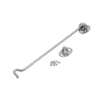 Крючок ветровой LOCKLAND KV001, L=250 мм, нержа, цвет хром, 2 шт