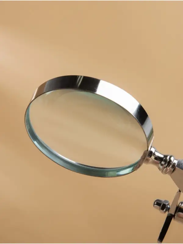 Лупа настольная &laquo;Самолёт&raquo;, 15&times;23&times;12.5 см, алюминий