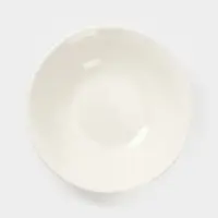Тарелки глубокие Доляна White Label, набор 2 шт., 1.5 л, фарфор, белые