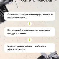 Ароматизатор на панель &laquo;Самолет&raquo; черный
