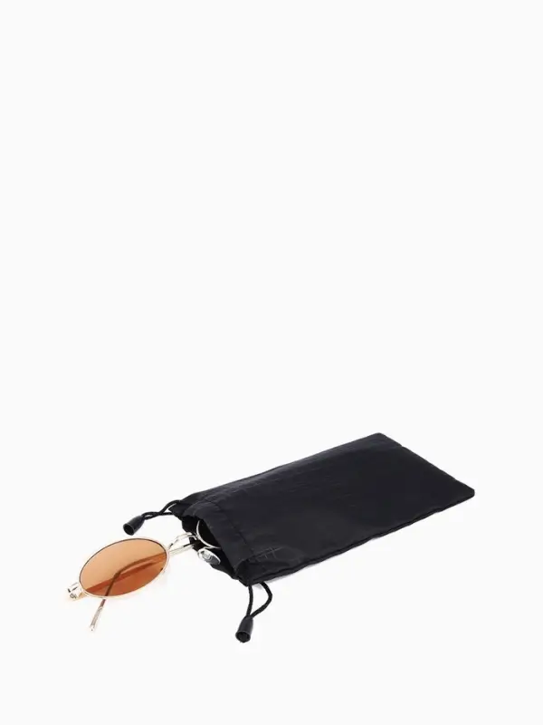 Чехол для очков, на затяжке, длина 17.5 см, ФАСОВКА 20 ШТ, плотность 190 г/м², чёрный Чехол для очков, на затяжке, длина 17.5 см, ФАСОВКА 20 ШТ, плотность 190 г/м², чёрный