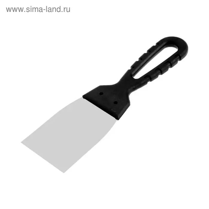 Шпатель фасадный ЛОМ, 60 мм, нержавеющая сталь, пластиковая рукоятка Шпатель фасадный ЛОМ, 60 мм, нержавеющая сталь, пластиковая рукоятка