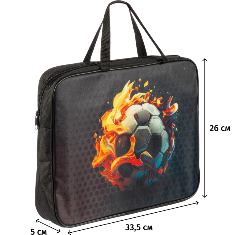 Папка для тетрадей школьн.А4 с ручк+ тверд.дно,ШИРОКАЯ ПШ-11,ОГНЕННЫЕ ИГРЫ