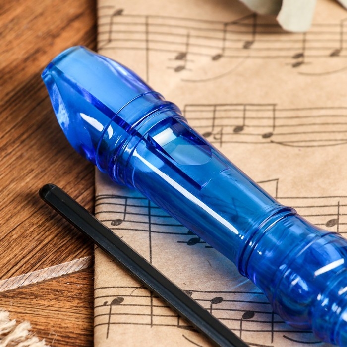 Блокфлейта Music Life, 8 отверстий, немецкая система, синяя Блокфлейта Music Life, 8 отверстий, немецкая система, синяя